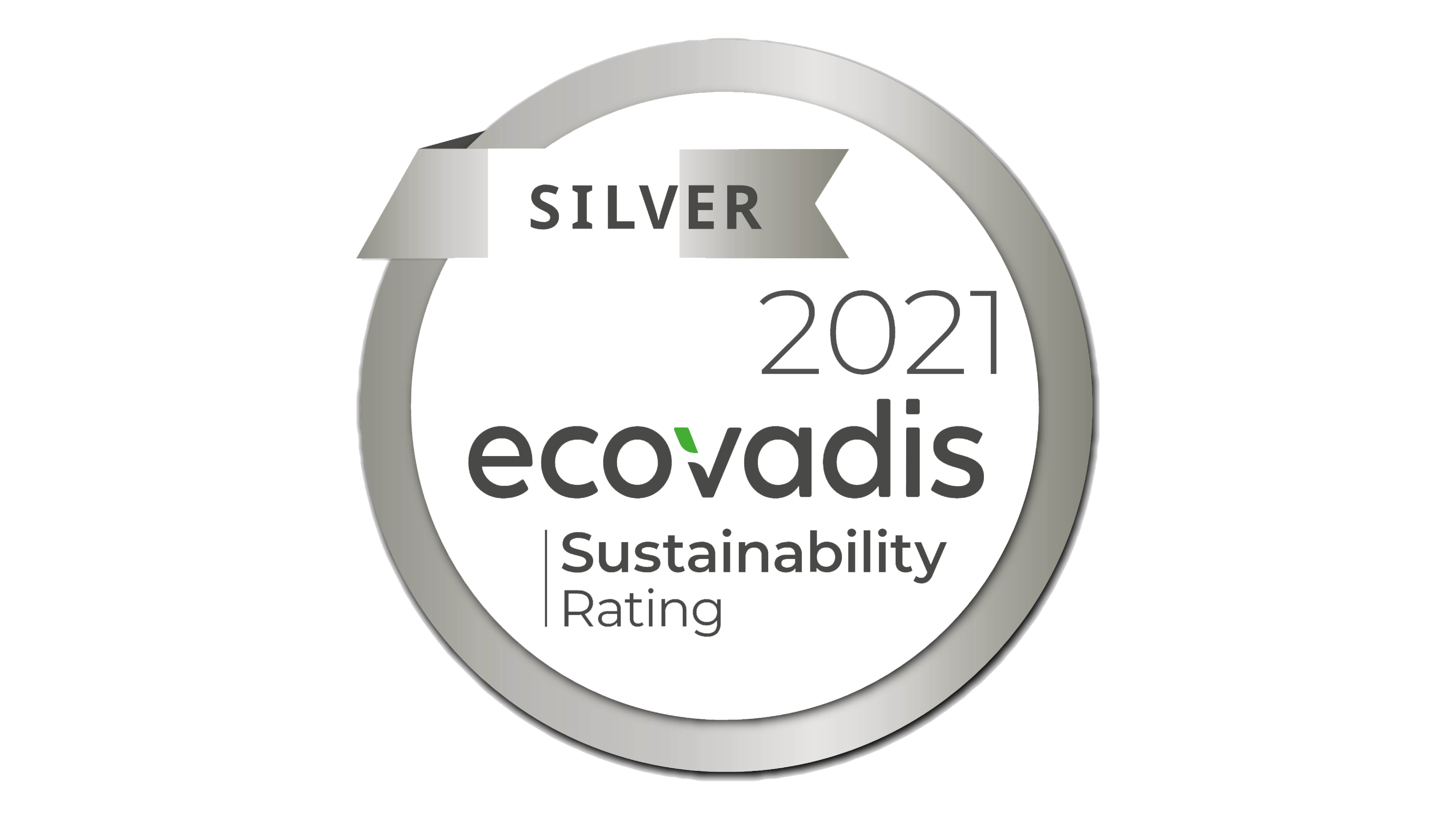 Médaille d'argent renouvelé par EcoVadis ! 